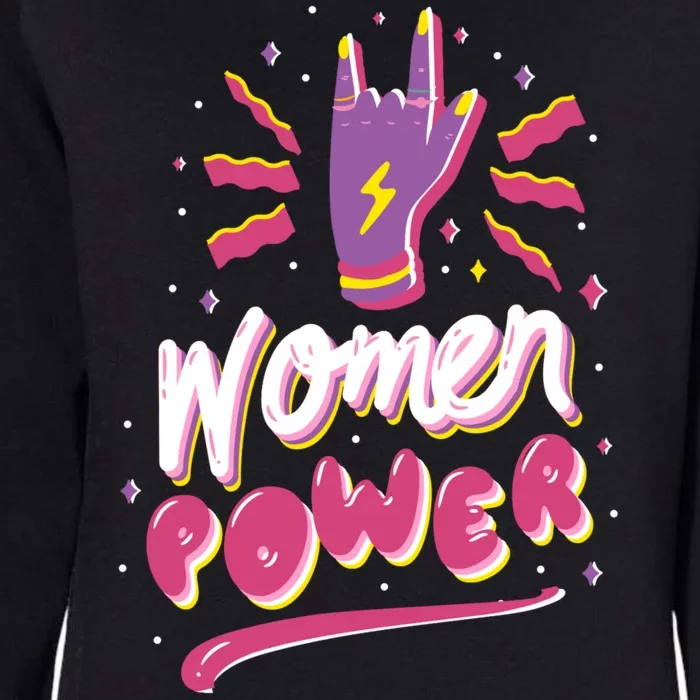 Women Power Rock Womens California Wash Sweatshirt