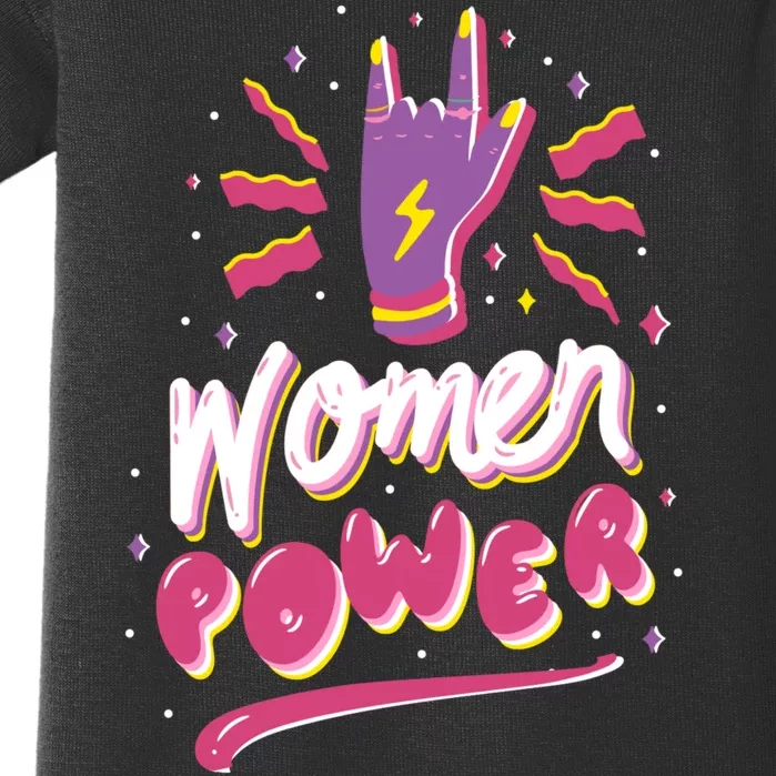 Women Power Rock Baby Bodysuit