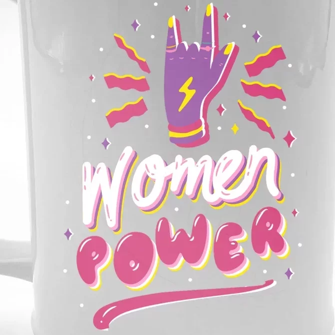 Women Power Rock Front & Back Beer Stein