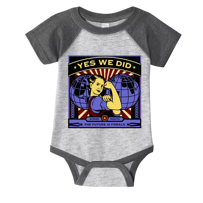 Women Rights - Yes We Did Resist Vintage Infant Baby Jersey Bodysuit