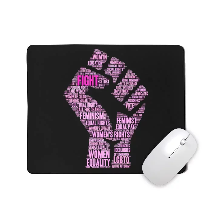 Women's March Equality Fist Mash Up Mousepad