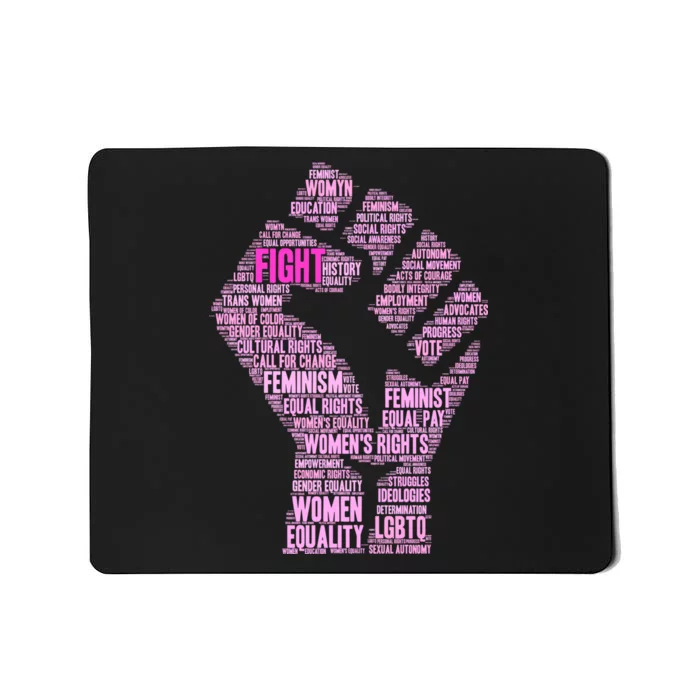 Women's March Equality Fist Mash Up Mousepad