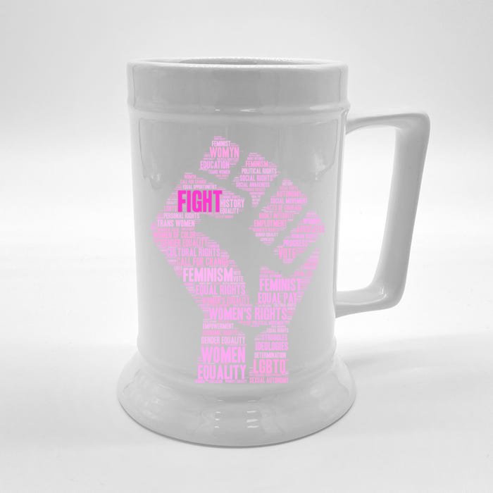 Women's March Equality Fist Mash Up Front & Back Beer Stein