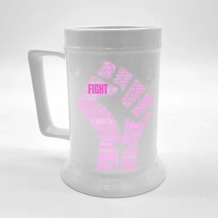 Women's March Equality Fist Mash Up Front & Back Beer Stein