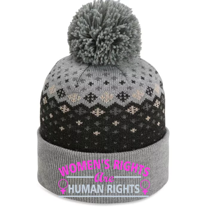 Women's Rights Are Human Rights The Baniff Cuffed Pom Beanie