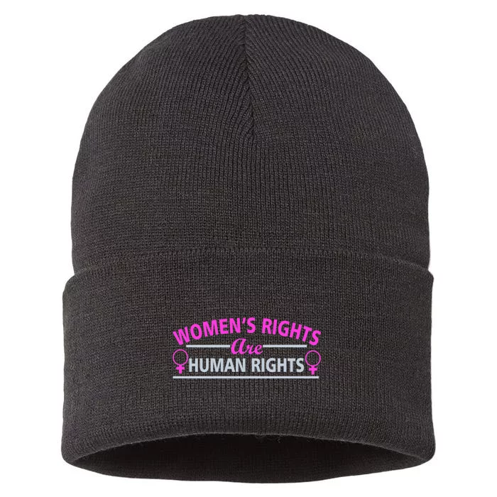 Women's Rights Are Human Rights Sustainable Knit Beanie