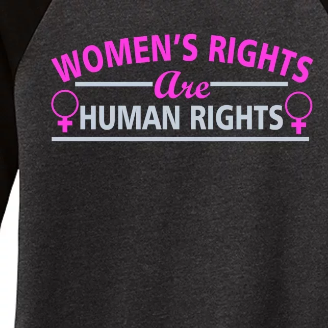 Women's Rights Are Human Rights Women's Tri-Blend 3/4-Sleeve Raglan Shirt