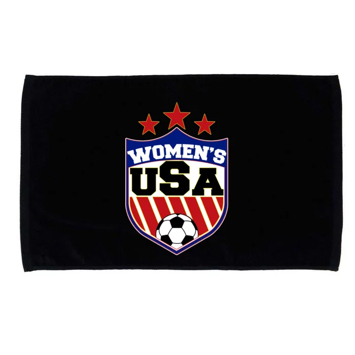 Womens Soccer USA Emblem Microfiber Hand Towel