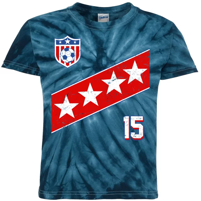 Women's US Soccer Jersey Kids Tie-Dye T-Shirt