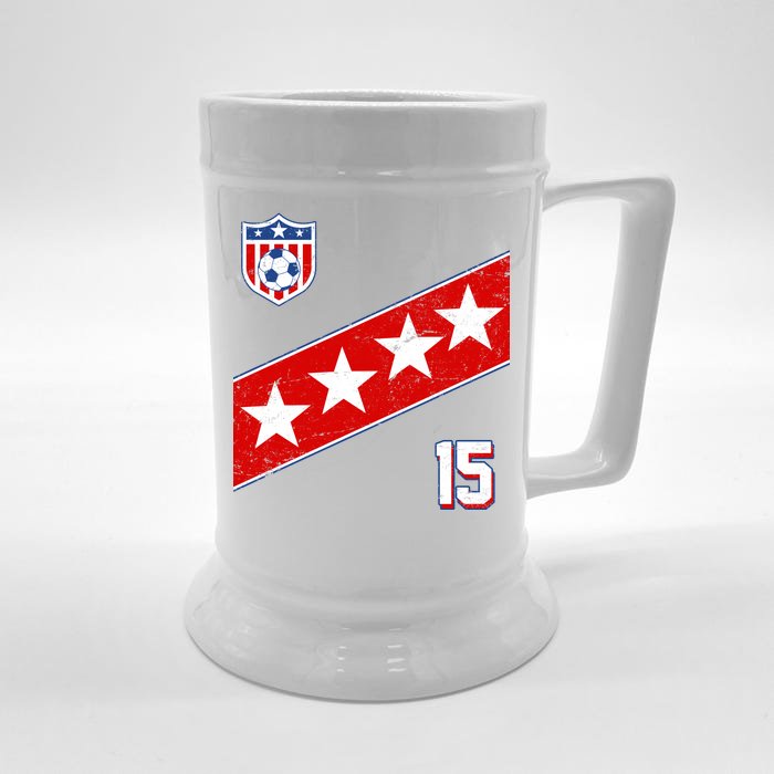 Women's US Soccer Jersey Front & Back Beer Stein