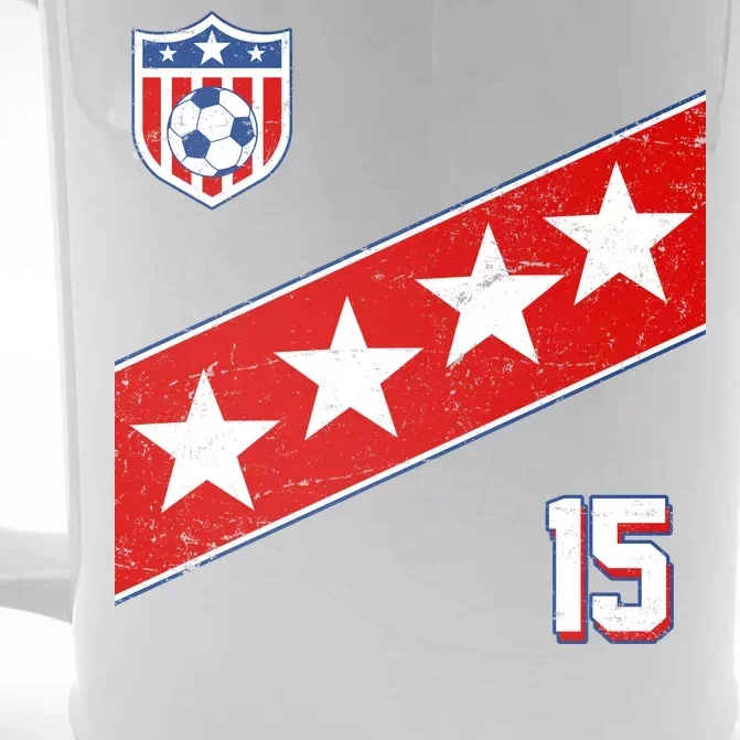 Women's US Soccer Jersey Front & Back Beer Stein