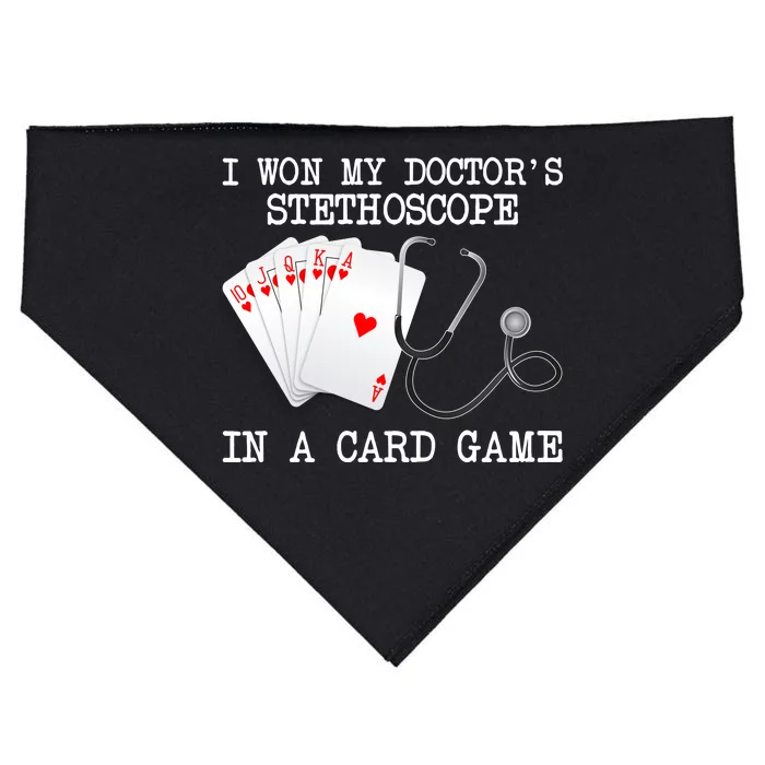 Won My Doctor's Stethoscope USA-Made Doggie Bandana