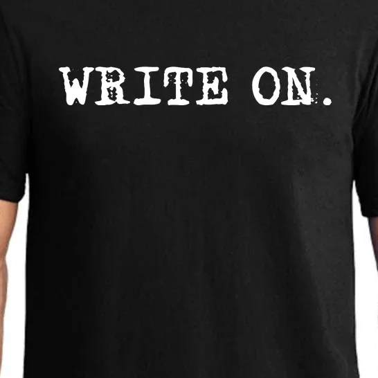 Write On. Novelty Writing Gift For Writers Pajama Set