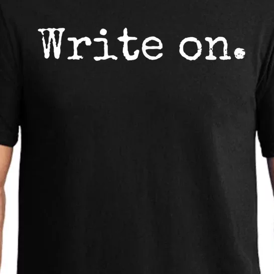 Write On. Novelty Writing Gift For Writers Pajama Set