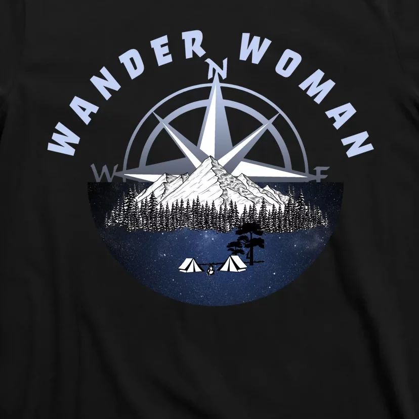 Wondar Woman Outdoors Camping Wonderer T-Shirt