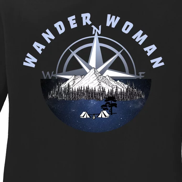 Wondar Woman Outdoors Camping Wonderer Ladies Long Sleeve Shirt