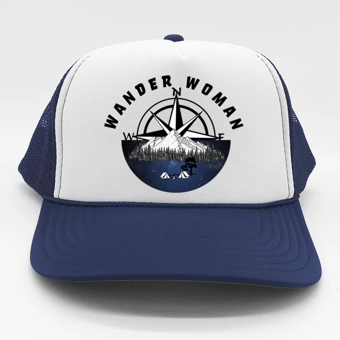 Wondar Woman Outdoors Camping Wonderer Trucker Hat