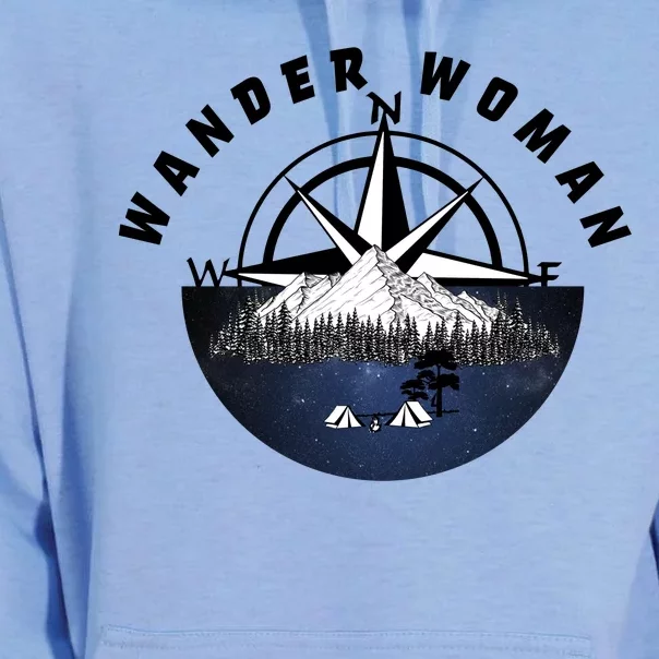 Wondar Woman Outdoors Camping Wonderer Unisex Surf Hoodie