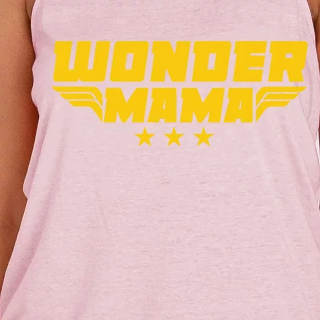 Wonder Mama Women's Knotted Racerback Tank