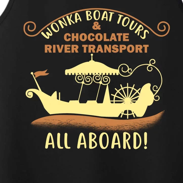 Wonka Boat Chocolate Tours All Aboard Performance Tank