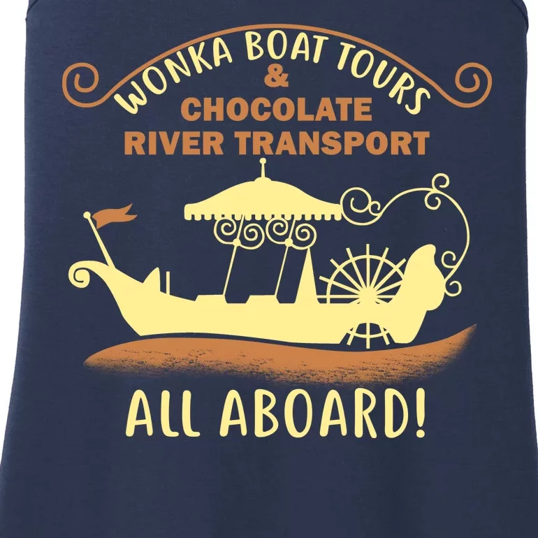 Wonka Boat Chocolate Tours All Aboard Ladies Essential Tank