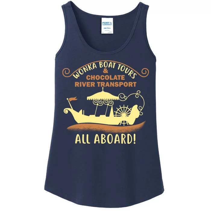 Wonka Boat Chocolate Tours All Aboard Ladies Essential Tank