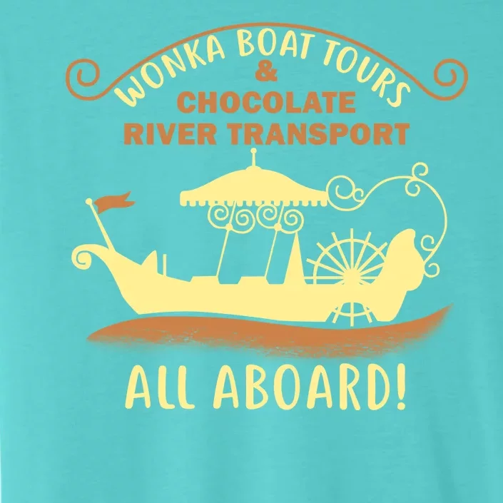 Wonka Boat Chocolate Tours All Aboard ChromaSoft Performance T-Shirt