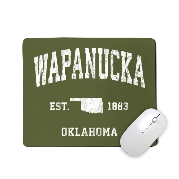 Wapanucka Oklahoma Ok Vintage Athletic Mousepad