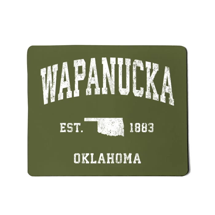 Wapanucka Oklahoma Ok Vintage Athletic Mousepad