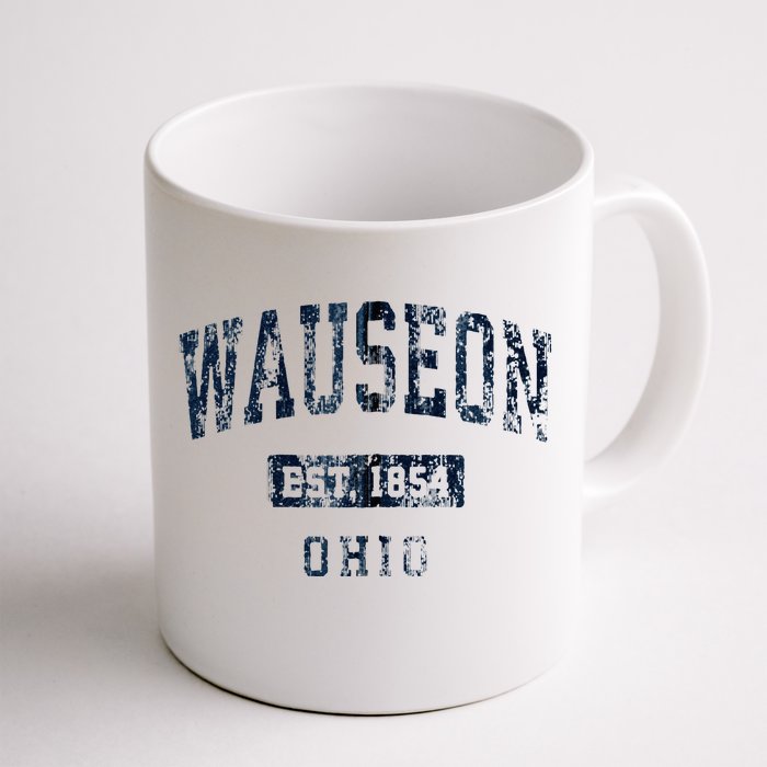 Wauseon Ohio OH Vintage Athletic Sports Front & Back Coffee Mug