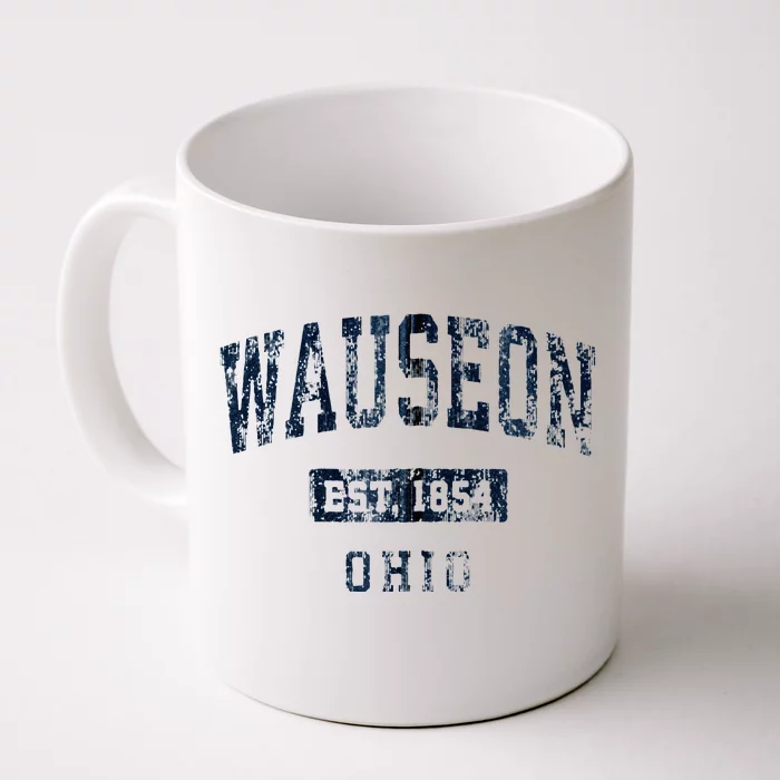 Wauseon Ohio OH Vintage Athletic Sports Front & Back Coffee Mug