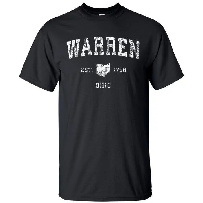 Warren Ohio Oh Vintage Athletic Sports Tall T-Shirt