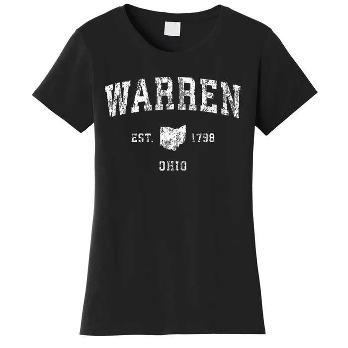 Warren Ohio Oh Vintage Athletic Sports Women's T-Shirt