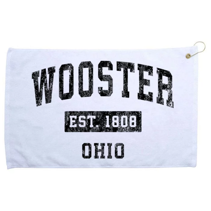 Wooster Ohio Oh Vintage Established Sports Design Grommeted Golf Towel