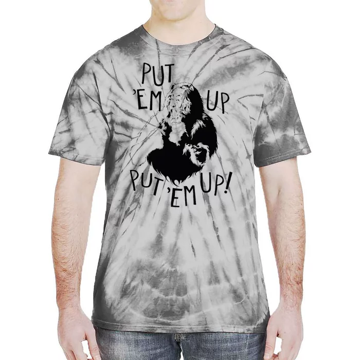 Wizard Of Oz Cowardly Lion Put Em Up Tie-Dye T-Shirt