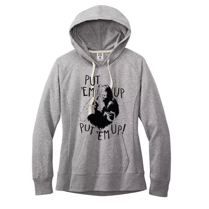 Wizard Of Oz Cowardly Lion Put Em Up Women's Fleece Hoodie