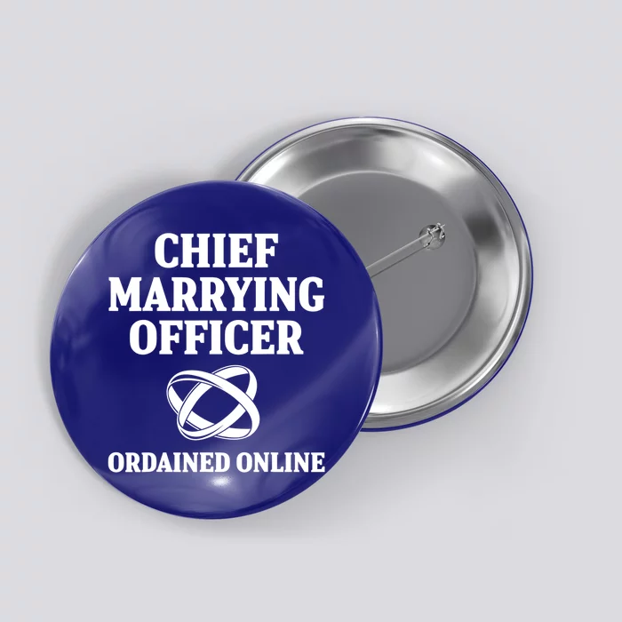 Wedding Officiant Officer Internet Ordained Minister Gift Button