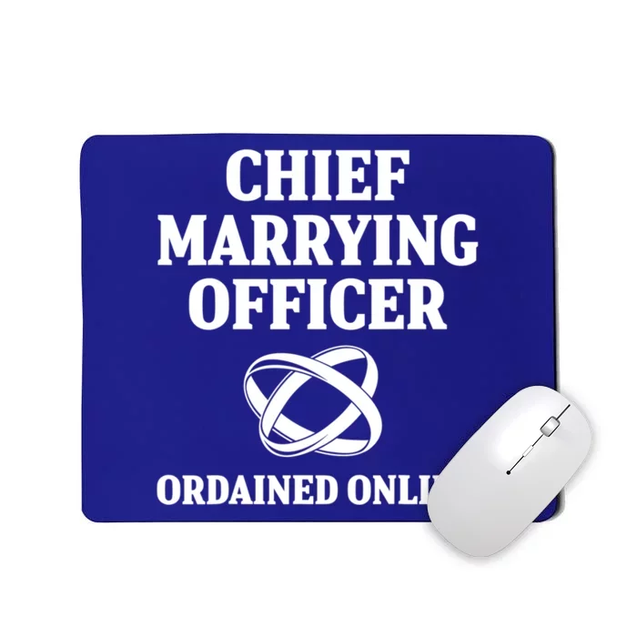 Wedding Officiant Officer Internet Ordained Minister Gift Mousepad