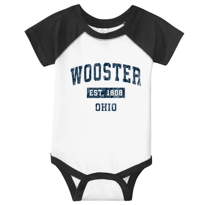 Wooster Ohio Oh Vintage Sports Infant Baby Jersey Bodysuit