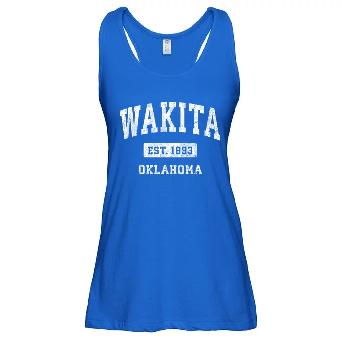 Wakita Oklahoma Ok Vintage Athletic Sports Ladies Essential Flowy Tank