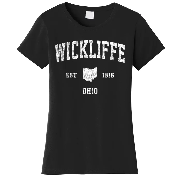 Wickliffe Ohio Oh Vintage Sports Women's T-Shirt