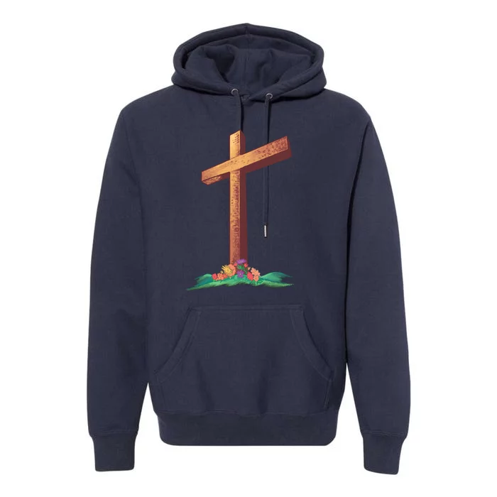 Wooden Cross Premium Hoodie