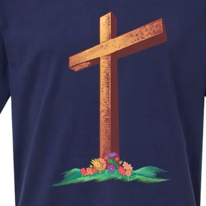 Wooden Cross Sueded Cloud Jersey T-Shirt