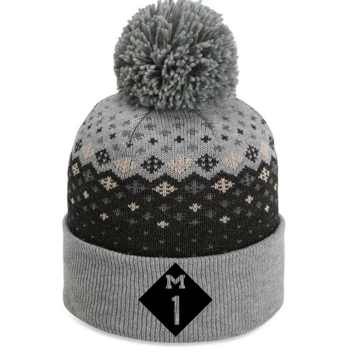 Woodward Ave. M1 Logo The Baniff Cuffed Pom Beanie