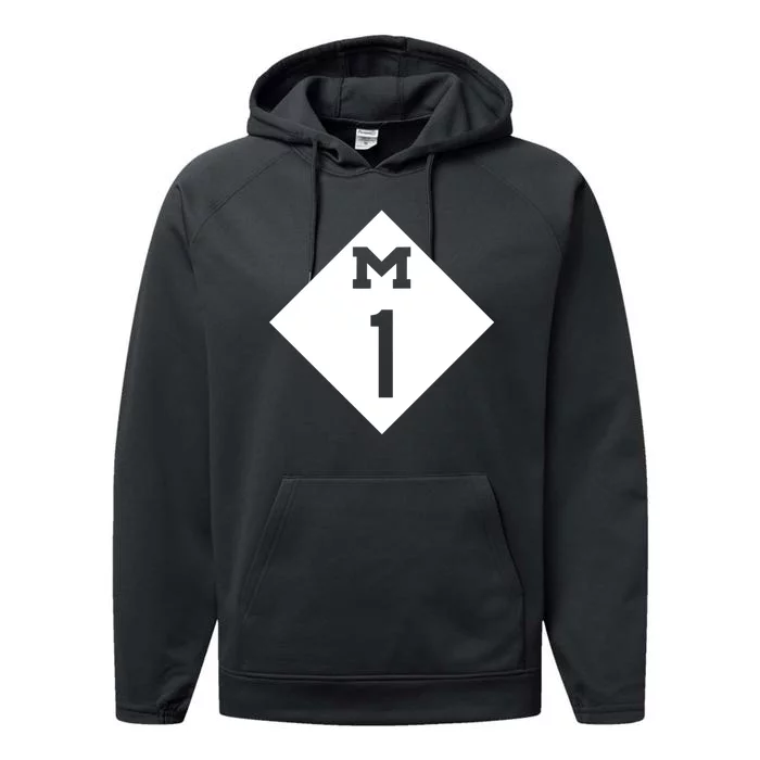 Woodward Ave. M1 Logo Performance Fleece Hoodie