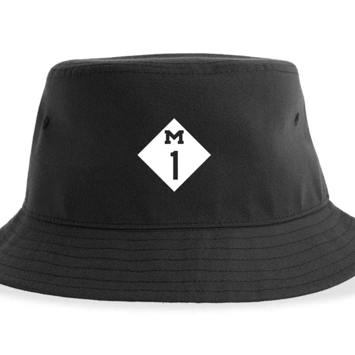 Woodward Ave. M1 Logo Sustainable Bucket Hat