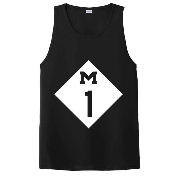 Woodward Ave. M1 Logo Performance Tank