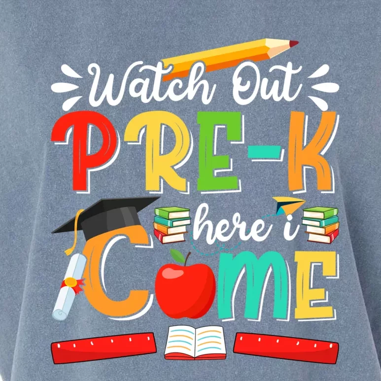 Watch Out PreK Here I Come PreK Gift Garment-Dyed Women's Muscle Tee