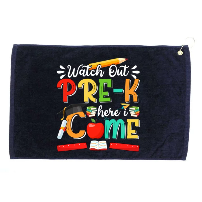 Watch Out PreK Here I Come PreK Gift Grommeted Golf Towel