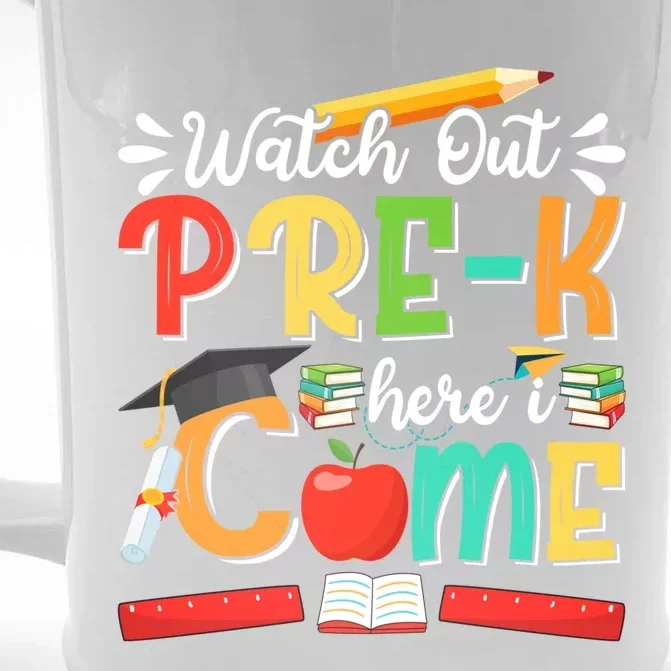 Watch Out PreK Here I Come PreK Gift Front & Back Beer Stein